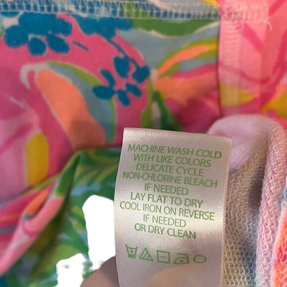 Lilly Pulitzer XXS Pink Skipper Palm Beach Kangaroo Pocket Pullover Jacket - Picture 6 of 7